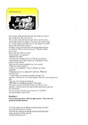 English Worksheet: MR ROBINS