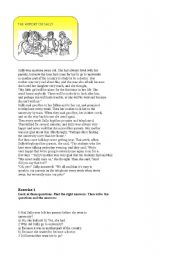 English worksheet: THE HISTORY OF SALLY