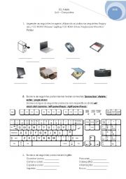 English Worksheet: Computer words