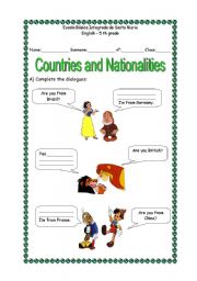 Countries and nationalities