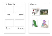 English Worksheet: Playground