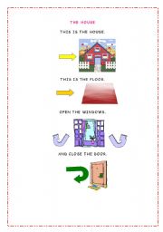 English worksheet: The house