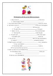 English Worksheet: Reflexive pronouns