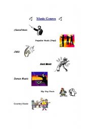 English Worksheet: Music Genres