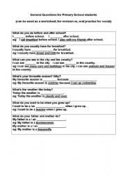 English worksheet: Daily Routine