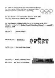 English Worksheet: Beijing Olympics