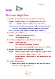English Worksheet: Present Simple & Present Progressive Tenses