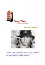 Britney Spears - Piece Of Me (Worksheet) - Portuguese / English