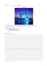 English worksheet: Tower Bridge London