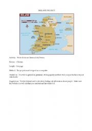 English Worksheet: Ireland Project