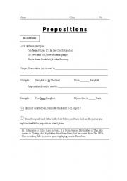 English worksheet: Preposition and Emotion