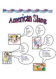 English Worksheet: American Slang