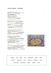 English worksheet: john lennon - imagine