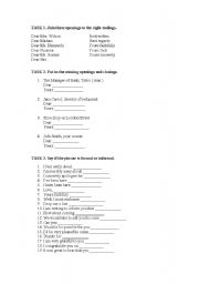 English worksheet: letters writing