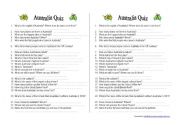 Down Under - Australia Quiz Worksheet A