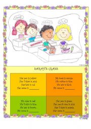 English Worksheet: HIS and HER - Sarahs class