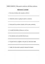 English Worksheet: Passive Causative