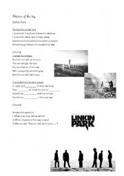 English worksheet: Shadow of the day - Linkin Park 