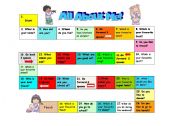 English Worksheet: All About Me!