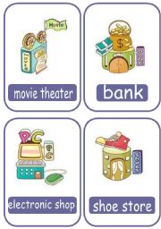 English Worksheet: buildings flashcards (20 flashcards)