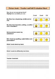 English worksheet: picturebook evaluation