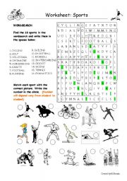 Sports worksheet answers