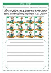 English Worksheet: Writing a story