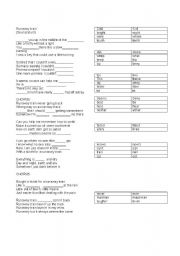 English worksheet: runaway train song