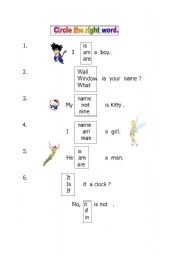 English worksheet: Fun with language 