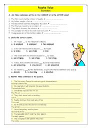 English Worksheet: Passive Voice 