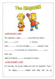 English Worksheet: ROUTINES