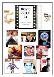 English Worksheet: Movie Project  (cover)