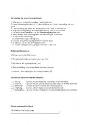 English worksheet: quiz