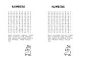 English worksheet: Numbers word search and word unscramble