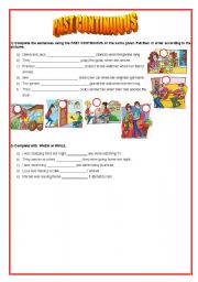 English Worksheet: PAST CONTINUOUS