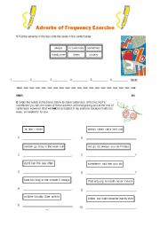 English Worksheet: Adverbs of frequency Exercise