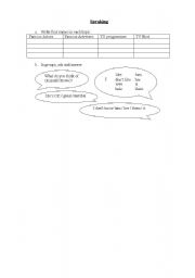 English worksheet: Talking about TV