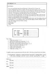 English Worksheet: Reading & feelings