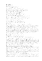 English worksheet: The Infinitive