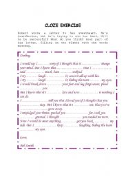 English worksheet: Boys dont cry - The Cure