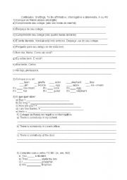 English worksheet: exercises 