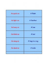 English Worksheet: As quick as a flash