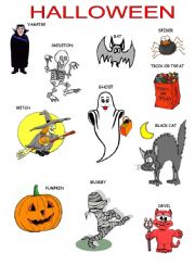 English Worksheet: HALLOWEEN