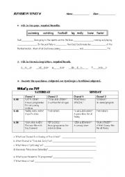 English worksheet: Revision paper