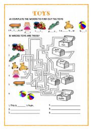 English Worksheet: POSSESSIVES