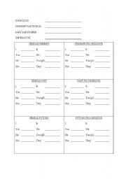 English worksheet: Verb Book Worksheets