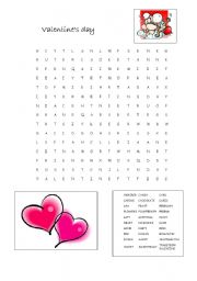 English worksheet: Valentines Day