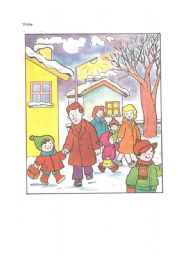 English Worksheet: winter