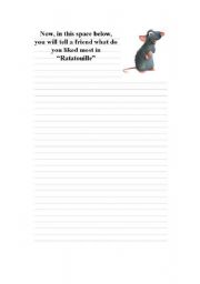 English Worksheet: Writing