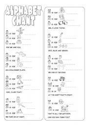 English Worksheet: Alphabet Chant